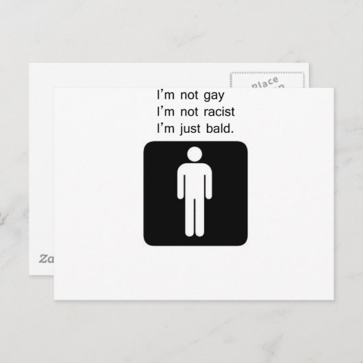 kahler Mann Postkarte (Vorne/Hinten)