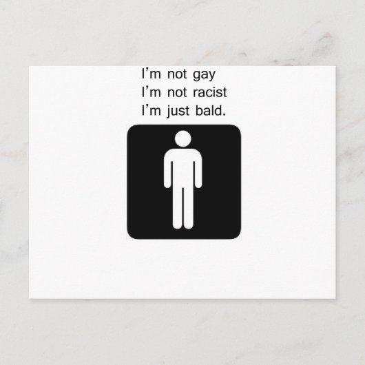 kahler Mann Postkarte (Vorderseite)