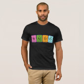Kahleres Namen-Shirt der periodischen Tabelle T-Shirt (Vorne ganz)