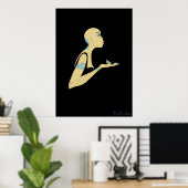 kahles Mädchen Poster (Heimbüro)