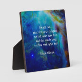 Kahlil Gibran auf Erden Fotoplatte (Vorderseite)