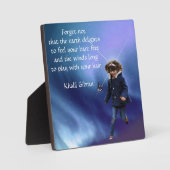 Kahlil Gibran die Erde Fotoplatte (Vorderseite)