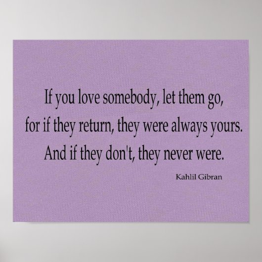 Kahlil Gibran Poster (Vorne)