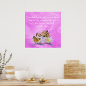 Kahlil Gibran über Kinder Poster (Küche)