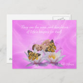 Kahlil Gibran über Kinder Postkarte (Vorne/Hinten)