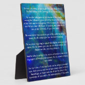 Kahlil Gibran über Lehren Fotoplatte (Seite)