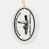 Kahlkopf-Insel Keramik Ornament (Hinten)