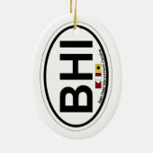 Kahlkopf-Insel Keramikornament (Hinten)