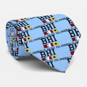 Kahlkopf-Insel Krawatte (Gerollt)