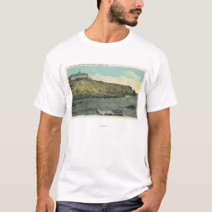 Kahlkopf-Klippe und Äußeres des Klippen-Hauses # T-Shirt