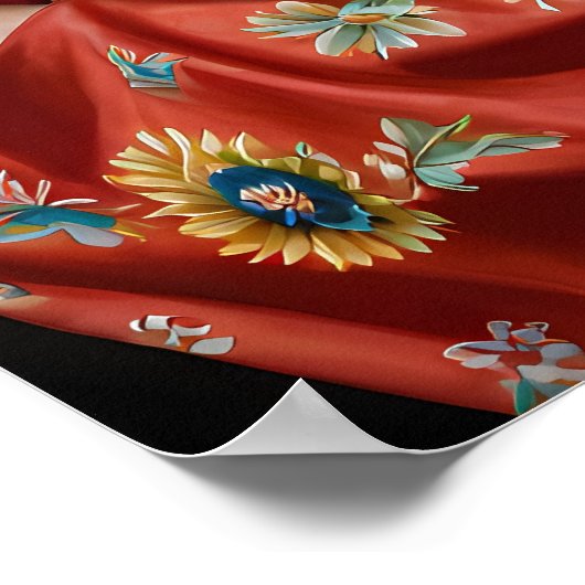 Kahlo Portrait Poster (Ecke)