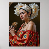Kahlo Portrait Poster (Vorne)