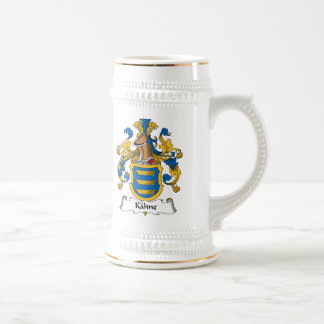 Kahne Familienwappen Bierglas