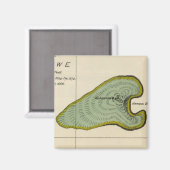 Kahoolawe, Hawaii Magnet (Vorderseite/Rückseite)