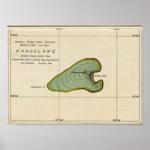 Kahoolawe, Hawaii Poster