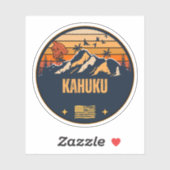 Kahuku, Hawaii Aufkleber (Blatt)