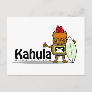 Kahula Animation Tiki Man Postcard Postkarte