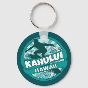 Kahului Hawaii aquamarines Surflogo Schlüsselanhän Schlüsselanhänger