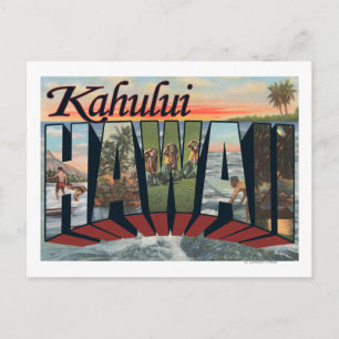 Kahului, Hawaii - Große Briefszenen Postkarte