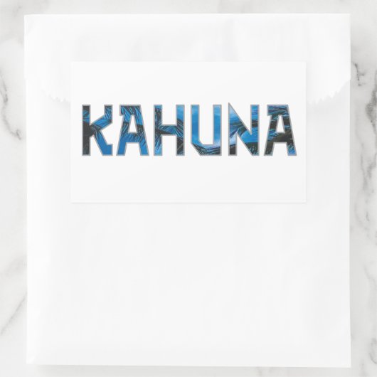 Kahuna Rechteckiger Aufkleber (Tasche)