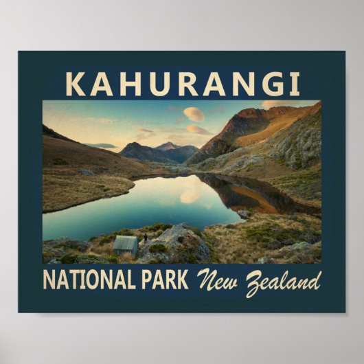 Kahurangi Nationalpark Neuseeland Vintag Poster (Vorne)