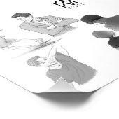 Kai Akiyama-Zeichenskizze Fotodruck (Ecke)