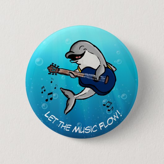 Kai Dolphins Musikalischer Glücksknopf - 'Lasst di Button (Vorderseite)