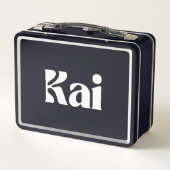 Kai Metall Brotdose (Rückseite)