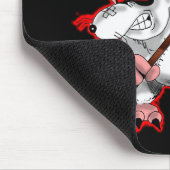 Kai-Ratten-Cartoon-Maskottchen Mousepad (Ecke)