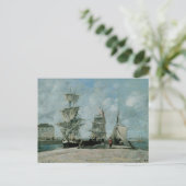 Kai von Honfleur Postkarte (Stehend Vorderseite)