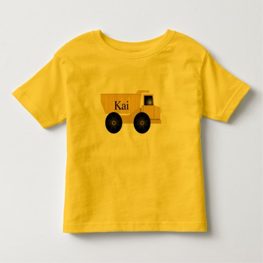 Kai Yellow Dump Truck T - Shirt (Vorderseite)