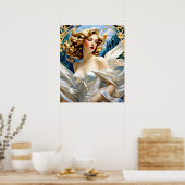 Kaia Art Nouveau Mucha Style Poster (Küche)