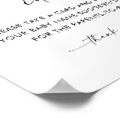 KAIA Baby Name Ideas Game Sign Poster (Ecke)