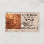 Kaia braune de Ocampo Baumkarten Visitenkarte (Rückseite)