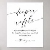 KAIA Diaper Raffle Baby Dusche Spielzeichen Poster (Vorne)