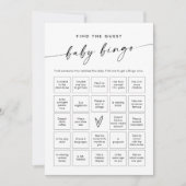 KAIA Finden Sie die Baby Bingo Game Card Einladung (Vorderseite)