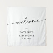 KAIA Minimalistisch Baby Dusche Empfang Wandteppich (Vorderseite)