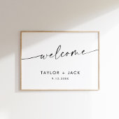 KAIA Minimalistisch Wedding Welcome Poster