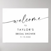 KAIA Minimalistisches Brautparty Willkommen Poster (Vorne)