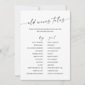 KAIA Old Ehefrauen Tales Baby Duschkarte Einladung (Vorderseite)