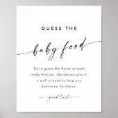 KAIA Raten Sie das Baby Food Game-Zeichen Poster (Vorne)