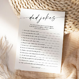 KAIA Vater Jokes Baby Duschkarte Einladung