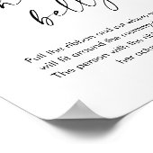 KAIA wie groß ist ihr Baby-Duschspiel Poster (Ecke)