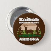 Kaibab National Forest Arizona Button (Vorne & Hinten)