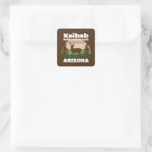 Kaibab National Forest Arizona Quadratischer Aufkleber (Tasche)
