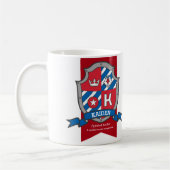 Kaiden Buchstaben K heraldry red blue name Kaffeetasse (Links)