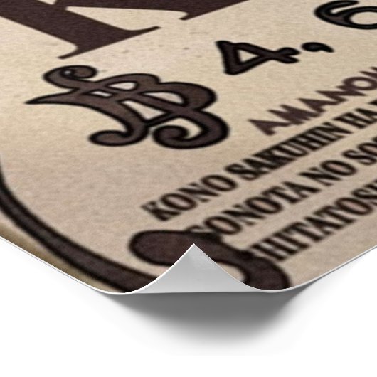 Kaido Gewollt Bounty Poster (Ecke)