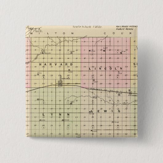 Kaier Landkreis, Nebraska Button (Vorderseite)