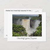 Kaieteur Falls Postcard Postkarte (Vorne/Hinten)