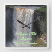 Kaieteur Wall Clock Quadratische Wanduhr (Vorderseite)